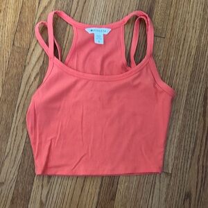Athleta Vibrant Coral Crop Top